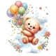 thumbnail image 1 of 5D DIY Taladro Parcial Con Forma Especial Cumpleaños Oso Peluche 30x30cm, 1 of 9