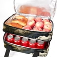 thumbnail image 5 of Landscape Double Layered Insulated Lunch Bag with Two Compartments - Large Capacity 7.1x11.4x16.1 Inches Hand-Carry Lunch Bags for Refrigerated Meals, 5 of 6