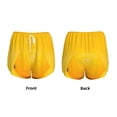 thumbnail image 6 of Goofa Yellow Lemon Printed Women 2 in 1 Running Shorts,Quick Dry Athletic Workout Shorts,High Waisted Athletic Shorts with Liner Pockets-Medium, 6 of 9