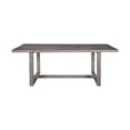 thumbnail image 6 of Vivid Outdoor 7 Piece Dining Set in Gray Eucalyptus Wood with Gray Cushions, 6 of 14