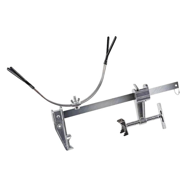 Metal Bridge Fishing Rod Holder Pole Bracket Adjustable Non Slip for Sea  Railing 22x5cm