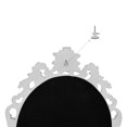 thumbnail image 5 of Simon's Shop 18'' Distressed White Mirror for Wall Oval Framed Mirror Makeup Mirror, Vintage Room Decor, 5 of 5