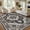 Black/Gray, variant on UERMEI 5'x7' Washable Area Rugs for Living Room, Vintage Floral Boho Printed Carpet, Non Slip Indoor Rug for Bedroom Home Decor Carpets - Brown