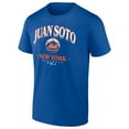 thumbnail image 2 of Men's  Fanatics Juan Soto Royal New York Mets Arched Wordmark T-Shirt, 2 of 4
