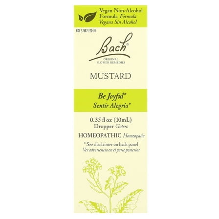 Bach Original Flower Remedies, Mustard, 0.35 fl oz (10 ml)