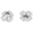 thumbnail image 2 of Captive T Nut100pcs Zinc Plated Carbon Tee Nut Fourpronged T Nut Top-Notch Performance, 2 of 5