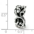 thumbnail image 2 of Beautiful Sterling Silver Reflections Scroll Connector Bead, 2 of 2