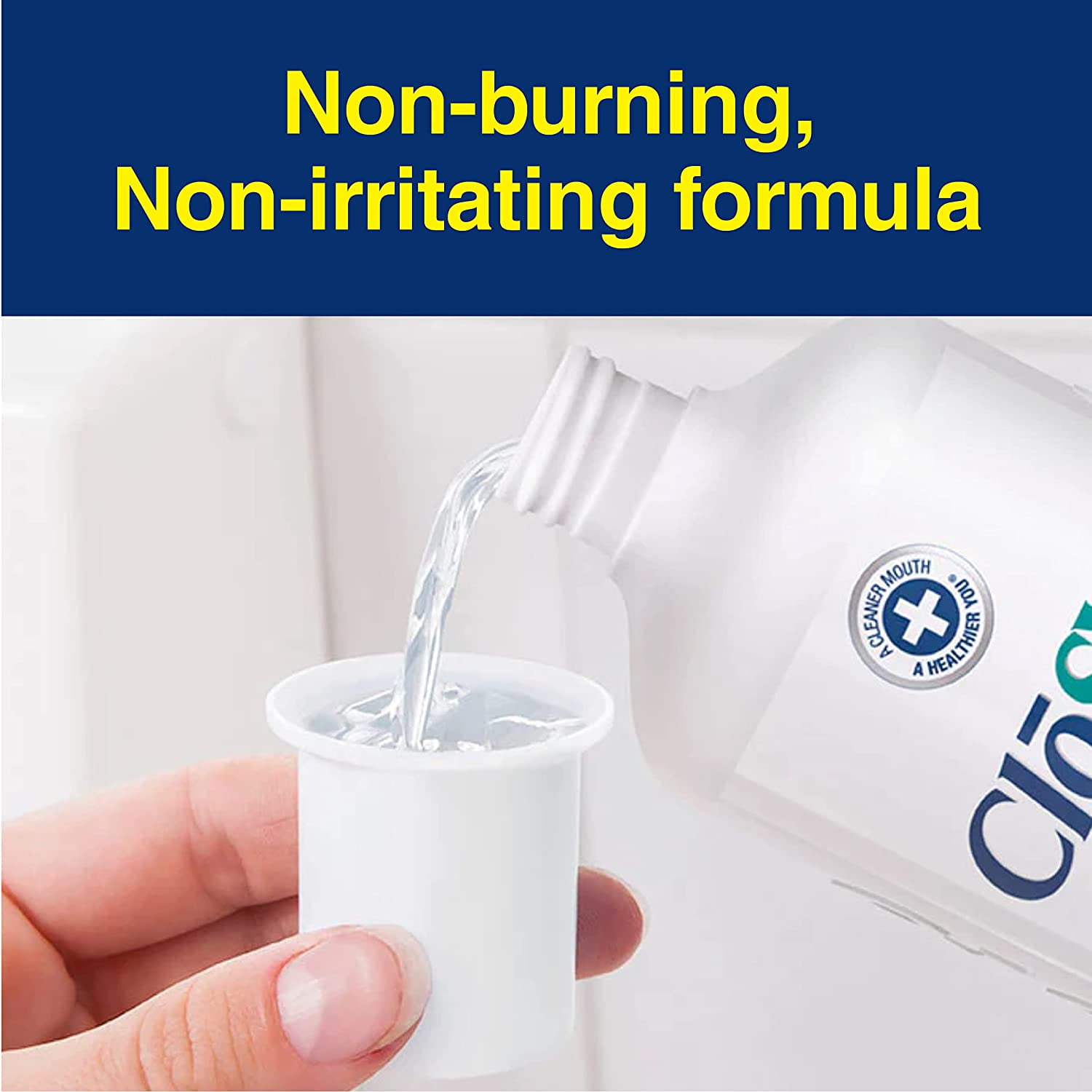Closys Healthy Teeth Anti-Cavity Oral Rinse Mouthwash with Fluoride, Non-Burning, Non-Irritating – 32 Fl oz