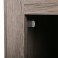 thumbnail image 4 of Canddidliike Set of 2 Nightstands Bedside Storage Cabinet with X-Design Glass Door for Bedroom Sofa Couch Side in Rustic Brown, 4 of 7
