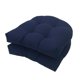 thumbnail image 1 of Xiao Hua Juego de 2 cojines para silla de interior y exterior, aptos para terraza, jardín, ratán, tatami, color azul oscuro., 1 of 5