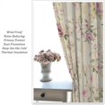 thumbnail image 2 of Lovely Rose Decorative Curtains, Red and Yellow Vintage Rose Floral Delicate Patterns for Living Room, Bedroom and Dining Room42X84x2 Inch, 2 of 6