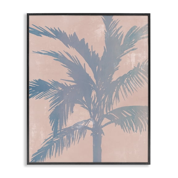 Stupell Industries Contemporary Hazy Tropics Palm Black Framed Giclee Art, 11 x 14, by Ian C.