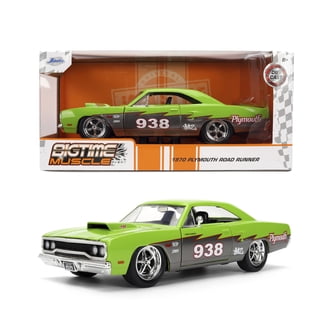Jada Dub City Big Time Muscle Silver Racing 1:24 Scale Diecast Car