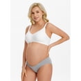 thumbnail image 6 of HBlife 6 Pack Womens Cotton Maternity Underwear,Healthy Maternity Pregnancy Panties Postpartum Mother Under Bump Underwear, 6 of 7