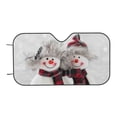 thumbnail image 7 of Balery Christmas Snowman With Hat Print Car Windshield Sun Shade,Windshield Sunshade for Car Pickup Truck SUV Accessories-Medium, 7 of 7