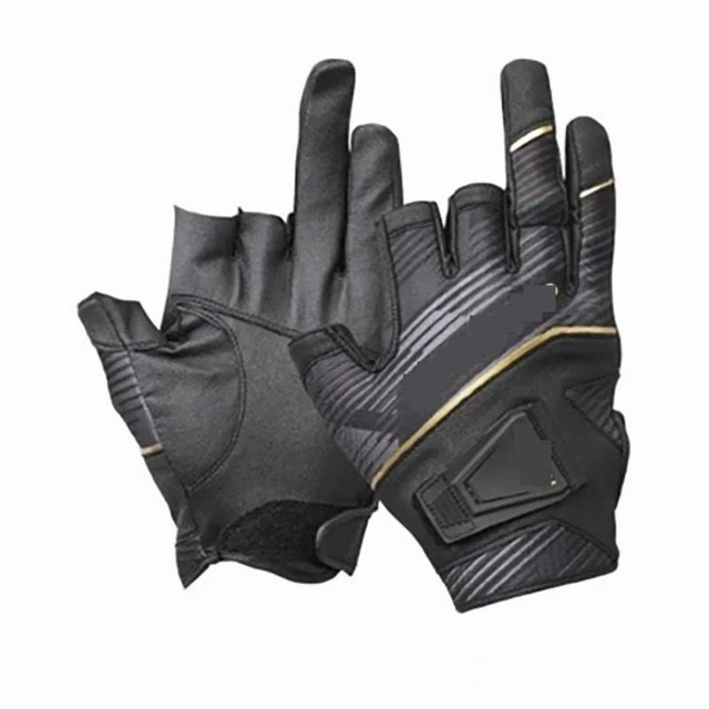 Gants en Cuir Antidérapants Demi-Doigts Camping Randonnée Cyclisme Gants Résistants à l'Usure, Largement Utilisés