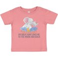 thumbnail image 3 of Inktastic My Great Aunt Loves Me to the Moon and Back Elephants Boys or Girls Baby T-Shirt, 3 of 5