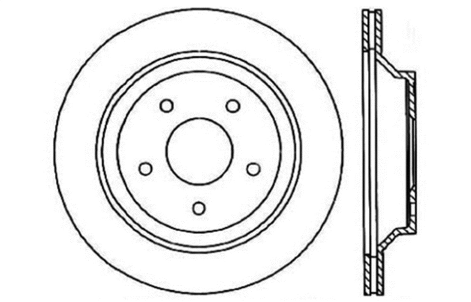 Centric Parts P/N:128.62040R Fits select: 1988-1994 CHEVROLET CORVETTE