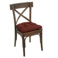 thumbnail image 4 of Klear Vu Tyson Universel Rembourré Confortable Chaise de Salle à Manger Capitonnée à Boutons, Ensemble de 2 Coussins, Rouge, 4 of 4