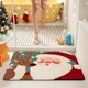 thumbnail image 5 of Alfombra de Baño de Diatomeas de Papá Noel con Imitación de Punto | Felpudo Navideño de Poliéster Antideslizante | Alfombra Decorativa Navideña | Decoración Suave, Duradera y Festiva para El Hogar, 5 of 6