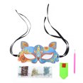 thumbnail image 1 of Inteprter 5d DIY diamante pintura Animal Rhinestone disfraz fiesta medio ojo cubierta Manual diamante maquillaje fiesta decoración para principiantes 1 Artesanía AA401 Zorro Inteprter HA002474-02, 1 of 1