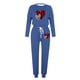 thumbnail image 4 of Puntoco Conjunto de pijama cómodo para mujer, con estampado de letras de invierno, cuello redondo, manga larga, pantalones, ropa informal para el hogar, 4 of 4