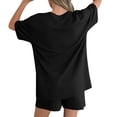 thumbnail image 5 of Enjoytime Summer Outfits for Women 2026 Short Sleeve Round Neck Two Piece Sets Casual Fashion Lounge Set Matching Clothing, 5 of 7