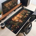 thumbnail image 4 of Anime Floret Green Plant Leaves Large Desk Mat XL Mouse Pad Gaming Desk Pad, XL, 4 of 6