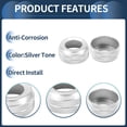 thumbnail image 4 of Unique Bargains Seat Heated Control Switch Knob Cover Interior Decal Trim for Infiniti G37 2007-2013 Silver Tone 2 Pcs, 4 of 6
