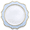 Scalloped Blue & Gold, variant on " OCCASIONS " 10 Pieces Round 13.25'' Round, Party Decoration Disposable Charger Plates (Scalloped Imperial Plain White)