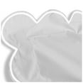 thumbnail image 6 of Eiderdown Dcor 400 Thread Count White Scalloped Embroidered Sateen Cotton Duvet Cover, Full/Queen, 6 of 6