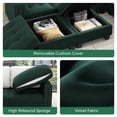 thumbnail image 5 of HONBAY Modern Sectional Sofa with Storage Seat Oversized Sofa Sets for Living Room and Apartment, Green, 5 of 10