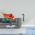 thumbnail image 2 of Adorno De Resina Con Forma De Pez Arowana, Símbolo De Prosperidad, Ideal Para La Entrada, La Sala De Estar O Como Decoración Del Hogar. Incluye Una Figura Vintage De Una Mujer Tribal, 2 of 8