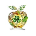 thumbnail image 2 of Fasiaou St. Patrick's, Clover Apple Holiday Desktop Ornaments, Crystal Clear Clover Apple, Suitable For Holiday Gifts, Birthday Gifts, Mother's Day Gifts. Party Decoration, 2 of 6