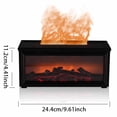 thumbnail image 3 of 3D Flame Oil Diffuser Humidifier With Remote Control 280ml Aroma Mist Maker For Home Bedroom Atmosphere Timer Auto Off 7 Color LED Night Light, 3 of 9