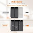 thumbnail image 3 of shiyou-Utensil Drawer Organizer, Expandable Cooking Silverware Tray for Kitchen Drawer, Adjustable Cutlery Flatware Holder, Plastic Spatula Tools and Gadgets Storage Divider, 3 Compartments, Black, 3 of 4