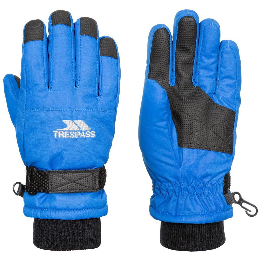 Trespass Ruri II Kids Ski Gloves Warm Black Size 2-4 