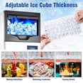 thumbnail image 6 of Faitaliicy Commercial Ice Maker Machine,90Lbs/24H Stainless Steel Under Counter ice Machine with 30Lbs Ice Storage Capacity,Freestanding Ice Maker Self Cleaning,Ideal for Restaurant/Bar/Cafe/Shop/Home, 6 of 6
