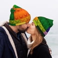 thumbnail image 5 of Susaid Colorful Building Blocks Print Winter Beanie for Men Women, Lined Beanie Soft Warm Knit Hat Ski Cuffed Cap, 5 of 6
