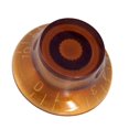 thumbnail image 2 of 4Pcs Top Hat Speed Control Hand Volume Tone Control Knob for Electric Guitar Dark Brown, 2 of 9