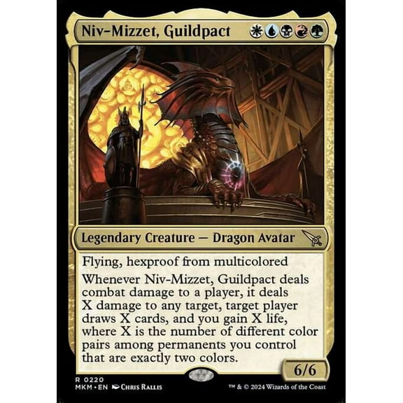 MtG Murders at Karlov Manor Rare Niv-Mizzet, Guildpact #220