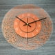 thumbnail image 5 of Reloj de pared con segundos que se mueven sin tictac para el Eid Ramadán en la sala de estar Cobre, 5 of 7