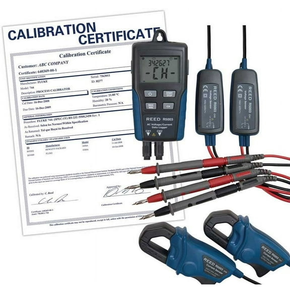 Reed Instruments Voltage/Current Data Logger,Nist Cert R5003-NIST