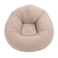 thumbnail image 1 of Inflatable Chair, Stable Support Portable Inflatable Couch Comfortable Fabric Multi Purpose  for Camping Gray, 1 of 7