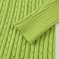 thumbnail image 4 of Sweater Tops For Men Wool Round Neck Bottoming Shirt All Matching High Neck Mens Casual Sweaters,Green,2XL, 4 of 7