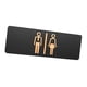 thumbnail image 5 of Placa de letrero de baño para hombres y mujeres, letrero ligero para puerta de baño, letrero para baño Tipo A, 5 of 9
