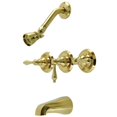 thumbnail image 1 of Kingston Brass KB237AL Victorian Robinet de Baignoire et Douche, Laiton Brossé, 1 of 1