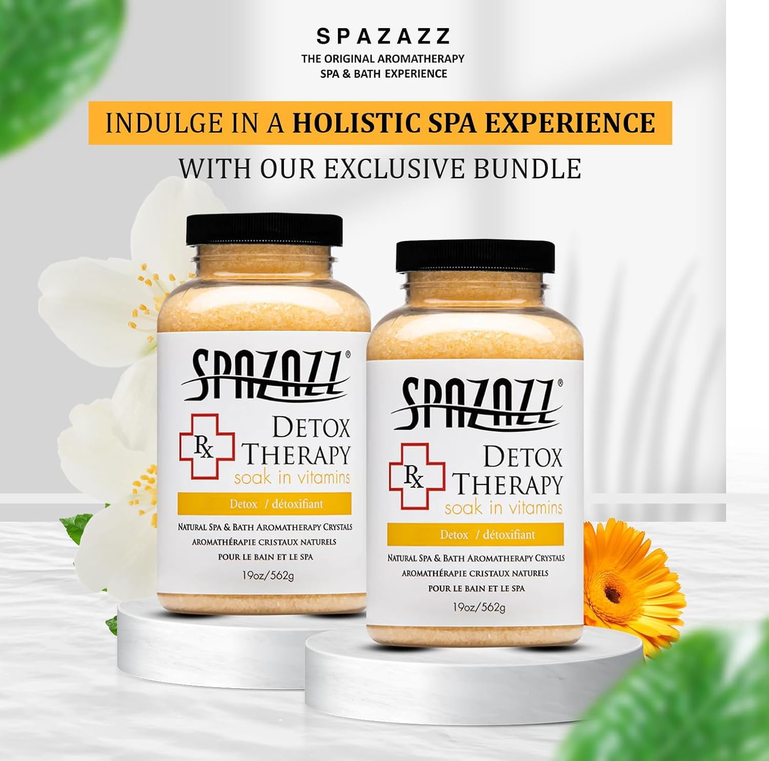 Spazazz Aromatherapy Spa and Bath Crystals- Detox Therapy (2 Pack)