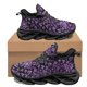 thumbnail image 1 of Zapatillas de baloncesto cómodas con estampado barroco dorado y negro, antideslizantes, con amortiguación, transpirables, con cordones y vulcanizadas., 1 of 6