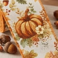 thumbnail image 6 of 15 Foot Fall Thanksgiving Pumpkin Ribbon Yellow, 2.5 Inch Wired Edge Polyester for Bows Wrapping Crafts, 6 of 6